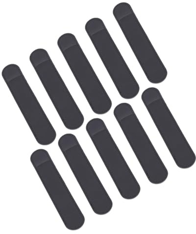 GALPADA 10 pezzi Custodie in Pelle PU per Penna Stylus e Fountain Protezione Anti-usura Cover Leggera e Facile da Installare per Apple Pencil e Tablet Touch Colore Nero