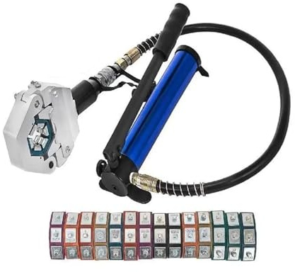 Crimpatrice for tubi idraulici 71500 separabile con pompa in alluminio, set di utensili for crimpatura portatili for la riparazione di impianti di condizionamento dell'aria