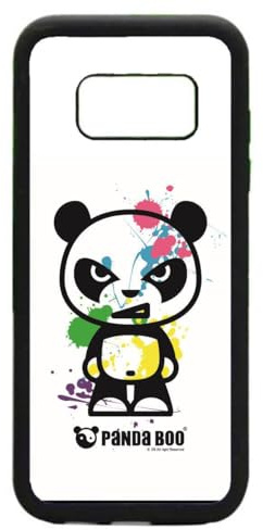 FunKaz Fodral för Samsung Galaxy S8 - Panda Boo Paintball Color Flash - humor tema - svart TPU-skal