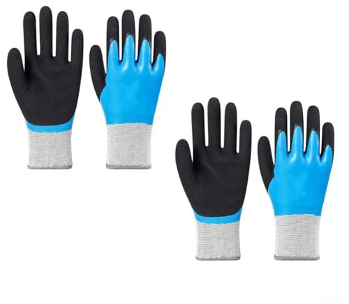 Gants thermiques avec isolation double couche et revêtement imperméable pour une protection ultime des mains (2 paires)