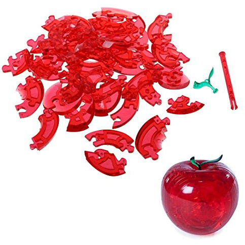 Stineng 3D Crystal Puzzle - rot Apfel