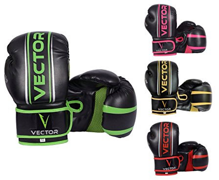 VECTOR SPORTS Premium Boxhandschuhe - Schutz für Kampfsport, Boxen Handschuhe, Kickboxen & Sparring mit Boxsack - Handgefertigt aus Maya-Leder Damen Männer Herren