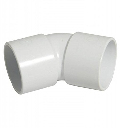 FLOPLAST Solvent White 135 Degree 40mm (43mm) Waste Bend - Bag of 5