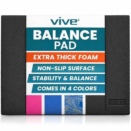 Vive Balance Pad - Foam Board Yoga Mat Block for Physical Therapy, Stability, Workout, Knee and Ankle Exercise - Equipment for Strength Training, Rehab - Large Floor Pad for Adults, Kids