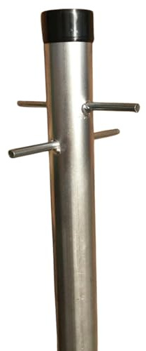 3 Meter Washing Line Post, Galvanised Pole One Piece, Heavy duty Clothes Pole Line (10 Feet)
