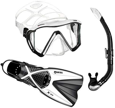 Mares i3 + X-One + Bay Schnorchelset (weiß-schwarz, M/L (39-43))
