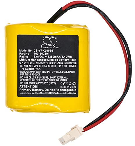 TECHTEK batterie compatibile con [Visonic] Next CAM, Next CAM K9 PG2 wide angle, Next CAM PG2, Next CAM PGS sostituisce 103-302891, per 103-302915, per EVE2CR17450-C, per GP2CR123A, per OSA363
