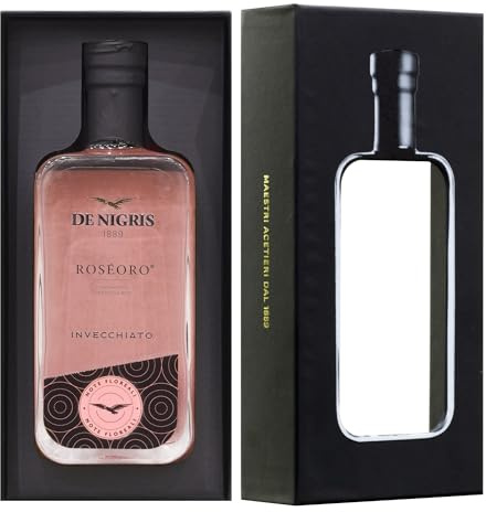 De Nigris Aceto Balsamico Di Modena Produktlinie Excellence Rosèoro | Würzmittel Mit Frischem Und Zartem Geschmack | Gereifter Essig Aus Modena Mit Fruchtigen Noten | Balsamico-essig, 250 ml