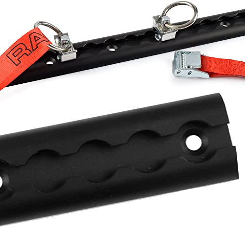 Riel de amarre para aerolíneas, 50 cm, color negro