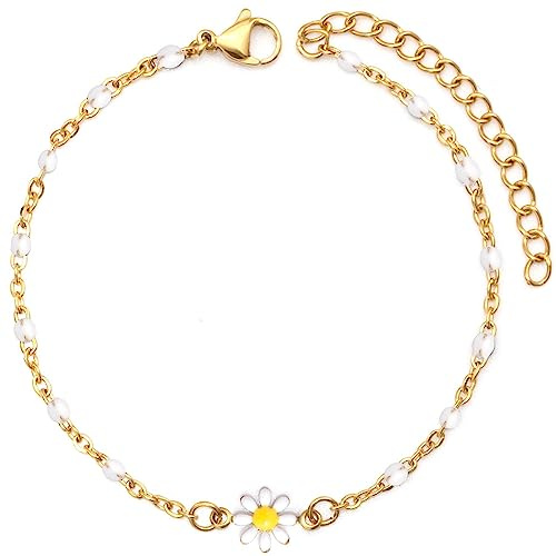 YeGieonr Bracciale Donna Malocchio, Placcato Oro 18K Acciaio Inossidabile Protezione Bracciali, Personalizzati Gioielli Regalo per Donna e Ragazze