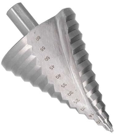 KIZAMI 1pc Stufenbohrer Spiralnut 6-60mm Pagodenbohrer Stahl for Kunststoff for Heimwerker for Metall for Holz