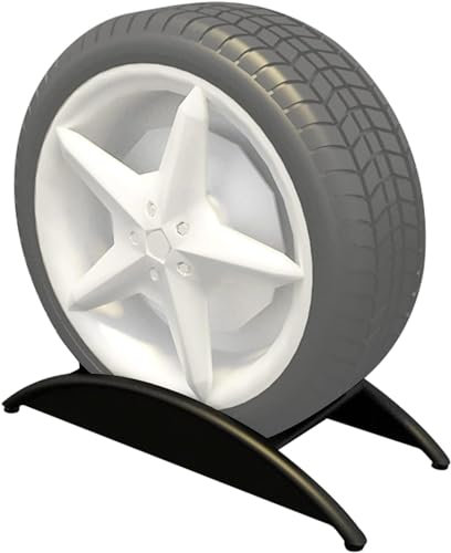 HACSYP Reifenständer, schwarzer Reifen-Display-Halter, Garagen-Lagerregalständer aus Metall, verstellbares Reifenregal, for Innen-Werkstattschuppen-Carport