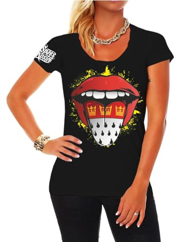 Spaß Kostet Damen Tshirt Kölsche Kölner Karneval Motive Colonia Zunge Größe XS - XXL