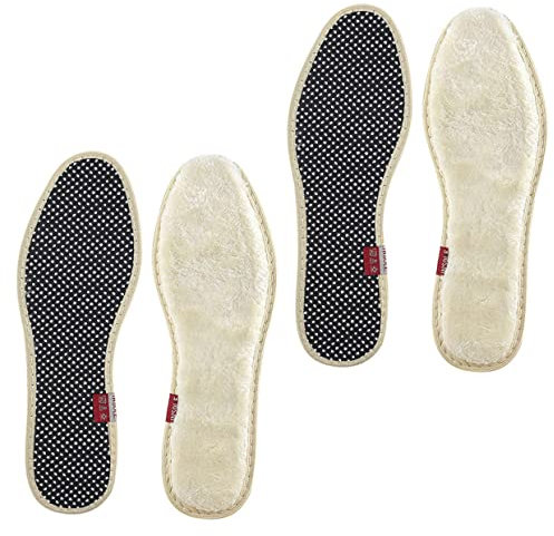 Healvian 2paare Einlegesohlen Wärmend für Schuhe Verdickte Wintersohlen mit Mehrlagiger Polsterung Atmungsaktiv und Rutschfest für Komfort