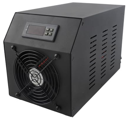 Wassertankkühlsystem, Wassertankkühler, 1/4 -PS -Wasserkühler mit Pumpe und Schlauch, 16 Gal 60 -l -Wasserkühlsystem für Korallenfisch -Garnelen -Hydroponik -Tank (EU -Stecker