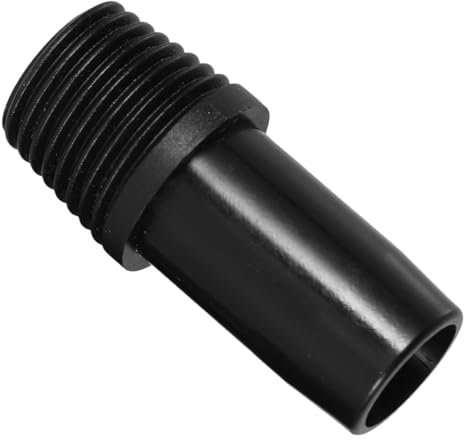 YARNOW Threaded Handle Adapter for Extension Poles Metal Broom Handle Replacement Compatible Mop and Cleaning Tools Black 1 Piece