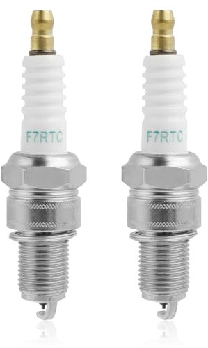 F7RTC Candela di Accensione Sostituire Candele per Decespugliatore Accessori per la Auto Moto Tagliaerba, Sostituire per NGK 5534/BPR7ES V-line-9, Bos ch 7992/WR5DC Candela Auto WR5DP Cham pion 332