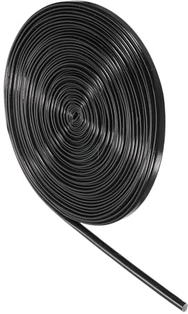 QUARKZMAN Guaina Intrecciata Isolante per Cavi, 40 Ft-1/5 Inch ID Nero, Guaina in fibre di Vetro Siliconata ad Alta Temperatura per Avvolgimento Cavi, Protezione Cablaggio Auto