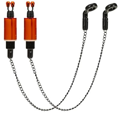 xitoio Bobbins Carp Fishing, 2pcs Fishing Bobbins, Bite Alarm Chain, Bite Indicators for Carp Fishing Swingers, Practical Night Fishing Accessories for Beginners (Red)