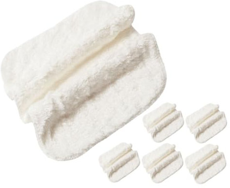 OUNONA Paños para Lavar Platos de Fibra de Bambú, 6 Piezas, Blanco