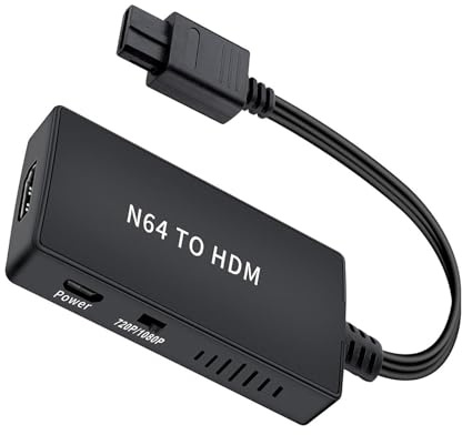 THINCAN Für N64 Zum HDTV Konverteradapter Unterstützen Sie Videoausgangsverknüpfungskabel 1080p Auflösungs Display Gaming Adapter