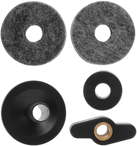 Hemobllo Beckenständer Zubehör Satz mit Filzpolstern und Kunststoffhülsen Kompatibel für Schlagzeuger Schützende Beckenhalterung zur Reparatur und Wartung