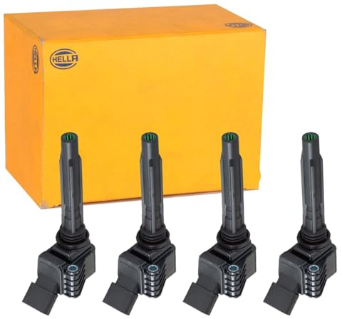 4 Hella Zündspulen | 4x 5DA 358 057-521 passend für A3 Q3 Golf 6 Passat B8 Leon