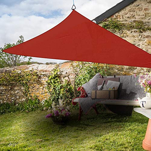 Green Bay Triangle Anti-UV Sun Shade Sail Outdoor Patio Party Sunscreen Canopy Sunsail 5x5x5m Terracotta
