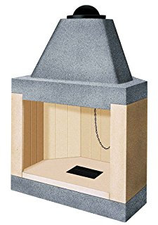 Chimenea refractaria cocina alimentos leña esquina y pared mc 50 VZ80M