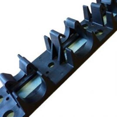 Underfloor Heating Pipe Clip Rails Box of 100x 1M inc Self Adhesive Tape