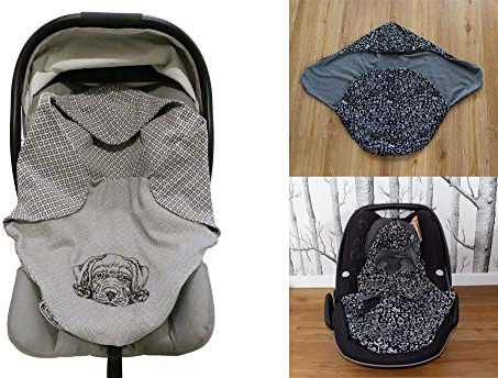 PAPIERSCHNITTMUSTER, Decke für eine Babyschale MANOLO