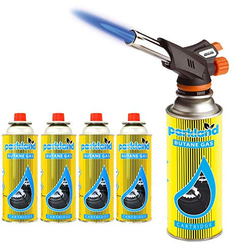 Weed Burner Welding Gas Auto Ignition Soldering (Torch) | Ergonomic Design | Fits Easily Into The Hand | Ideal for Caramelising Sugar Toppings, Browning Meringues and Crisping Joints of Meat