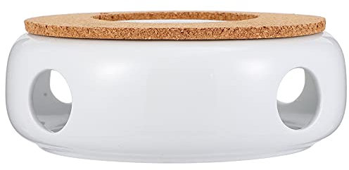 1stk Ofen Kerze Teekannenwärmer Teetassen Aus Keramik Teekannenwärmer Aus Glas Kerzenwärmer Kerzen Heizung Teekessel Aus Glas Wachswärmer Für Teekannen Ob Kamelie Holz Tragbar Weiß
