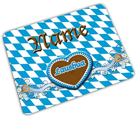 Vesperbrettchen personalisert mit Name, Lausbua | Frühstücksbrettchen, Brotzeitbrettchen, Schneidebrettchen, mit Motiv, für Kinder