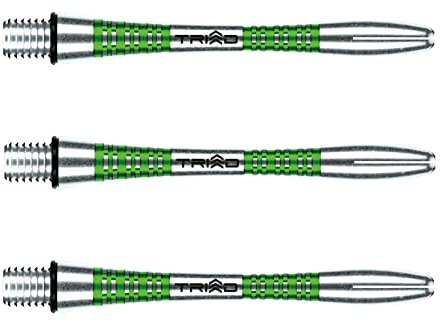WINMAU Triad Aluminium Grün Dazwischenliegend Dartschäfte (Schäfte) – 1 Set pro Packung (insgesamt 3 Schäfte)