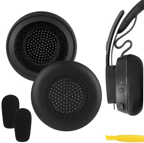Cuscinetti auricolari di ricambio Geekria per Logitech Zone Wireless Plus & Zone 900 (escluso Zone Wired, 750, Zone Wireless 2), cuscinetti per orecchie con guida video installazione (Nero)