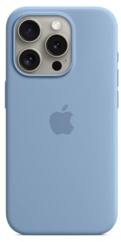 Apple iPhone 15 Pro Silikon Case mit MagSafe – Winterblau ​​​​​​​