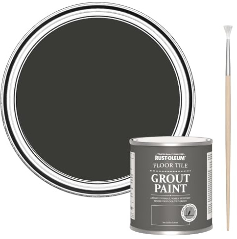 Rust-Oleum Ultra-Durable Black Floor Tile Grout Paint - Dark Magic 250ml