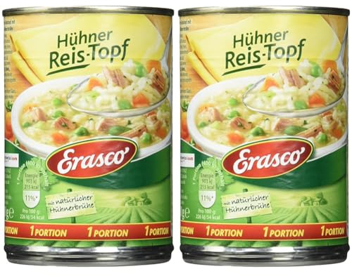 Erasco Hühner Reis-Topf, 400 g (Packung mit 2)