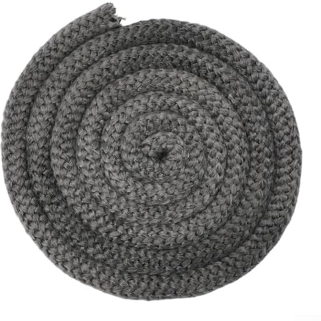 Cuerda de sellado de chimenea, cuerda de sellado de puerta de estufa de leña, 2 m de longitud, 20 mm de diámetro, junta de fibra de vidrio de alta temperatura para chimenea, caldera y puerta de horno