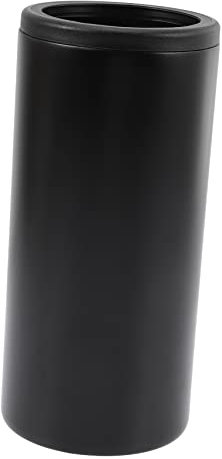 OUNONA Insulated 12oz Stainless Steel Can Cooler Universal Beer Bottle Sleeve Double Layer Vacuum Insulation Matte Black Beverage Bottle Cooler for Outdoor and Travel