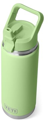 YETI Rambler 26 oz Bottle, Vacuum Insulated, Stainless Steel with Color Matching Straw Cap, Key Lime