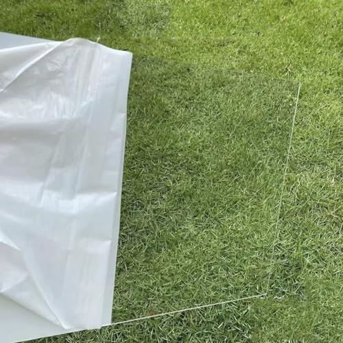 Transparente Polycarbonat,Kunststoff-Dachplatte,Acrylglas Platten Kunststoffplatte,Stoßfestes PC Endurance Board,für Garten,Vordächer,Fenster,Terrasse,Balkon,Anpassbar (0,6m x 8m)