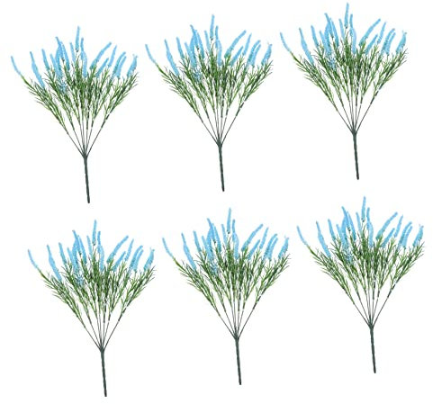 Alipis Simulationspflanze 6 Stück Künstlicher Lavendel Zur Dekoration Elegante Künstliche Blumen für Die Dekoration Zu Hause und für Hochzeiten