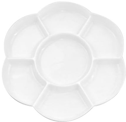 7er Künstlerpalette Malpalette Kunststoff Acrylfarben Öl Aquarell Farben perfekte Farbmischung Künstlerbedarf für Malerei und Kunsthandwerk