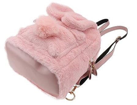 GALPADA Plüsch Rucksack Mit Hasenohr-design Für Damen Verstellbare Schultergurte Große Kapazität Für Und Farbtönung Multifunktional Als Rucksack Oder Umhängetasche