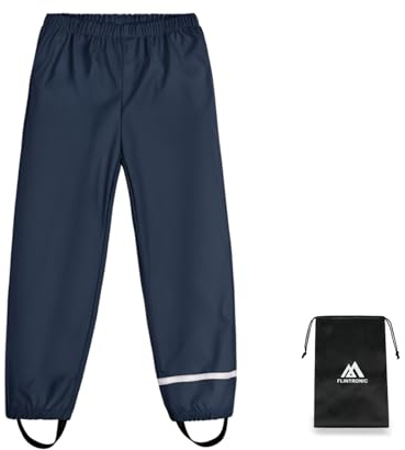 flintronic Pantalones para Lluvia Unisex Niños, Niños Pantalon Chubasquero, Niños Barro Lluvia para Niños Impermeable