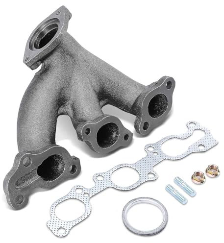 Frankberg Colector de gases de escape + 1x Junta del colector + 2x Perno de fijación + 2x Tuerca de cobre + 1x Brida Trasera Compatible con LX Land Cruiser J7 JL7 80 J8 Pick-up Replace# 674-635