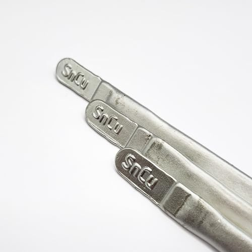 Karosseriezinn Lot SnCu8 100g-1kg in Dreikantstangen Bleifreie Zinnlegierung, Schmelzbereich 230-350°C, Arbeitstemperatur: 350-400 °C (1, 250 g)