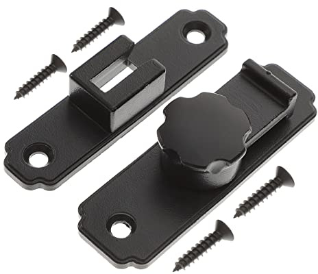 GALPADA Verrou de Porte Coulissante Degrés Acier Inoxydable Sécurité pour Portes Portails et Fenêtres Serrure Applique Robuste sans Perçage Verrouillage pour Cuisine et Salle de Bains